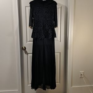 Mother of the Groom Navy Blue Dress;one of a kind